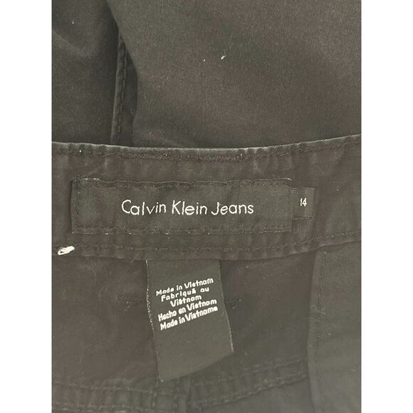 Calvin Klein Jeans Black Chino Bermuda Shorts Women's Size 14 - Picture 6 of 10
